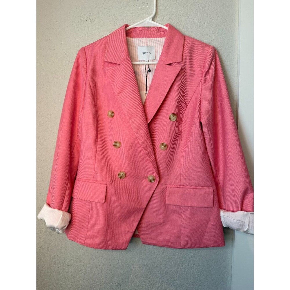 NWT Greylin Pink Double Breasted Blazer Size Small